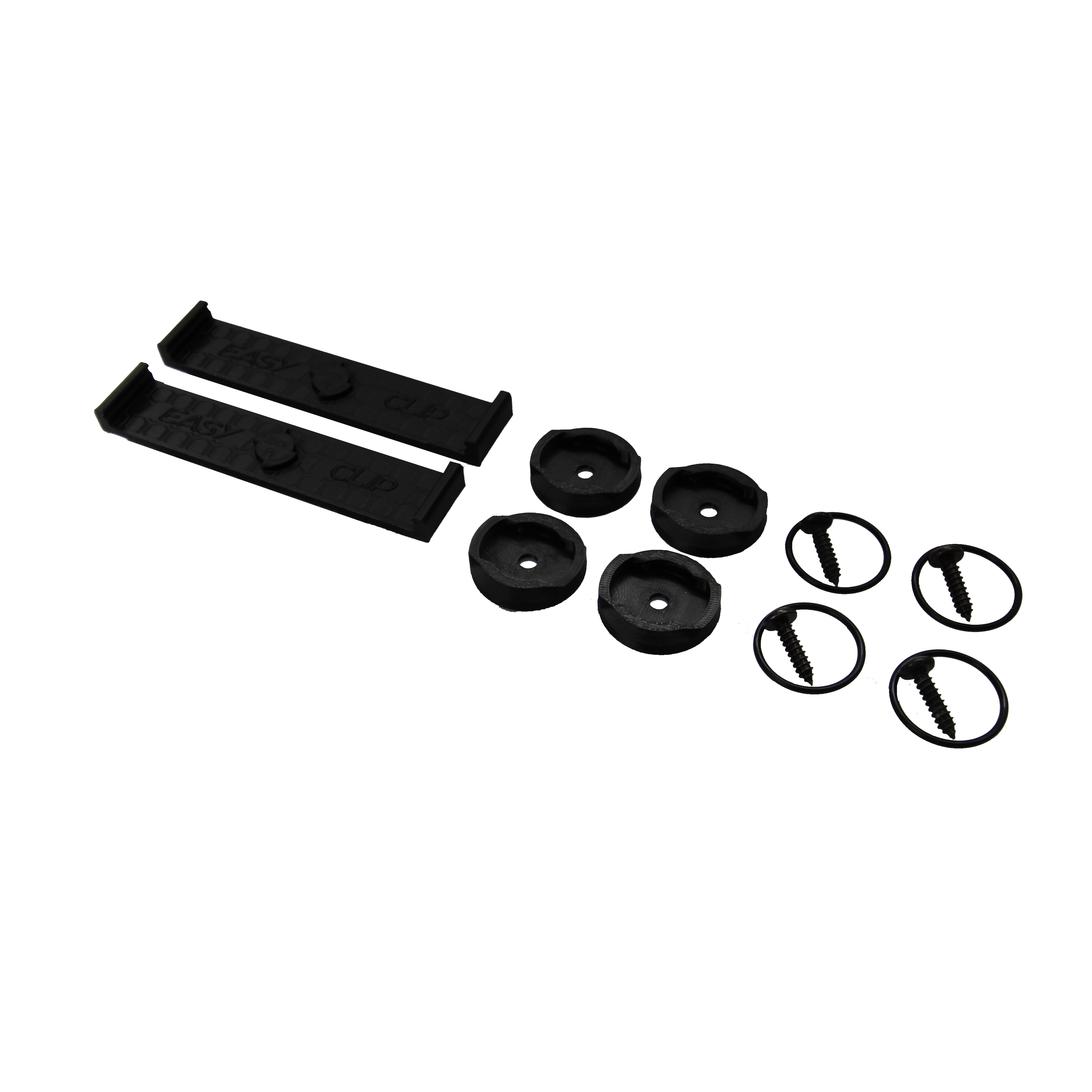 EASY CLIPS Plate holder CH INTERCHANGEABLE BLACK (2 car)