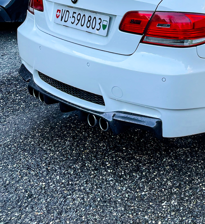 CARBON FACTORY CARBON DIFFUSER BMW M3 E90/E92/E93 - V2 STYLE | SWISS HOMOLOGATED