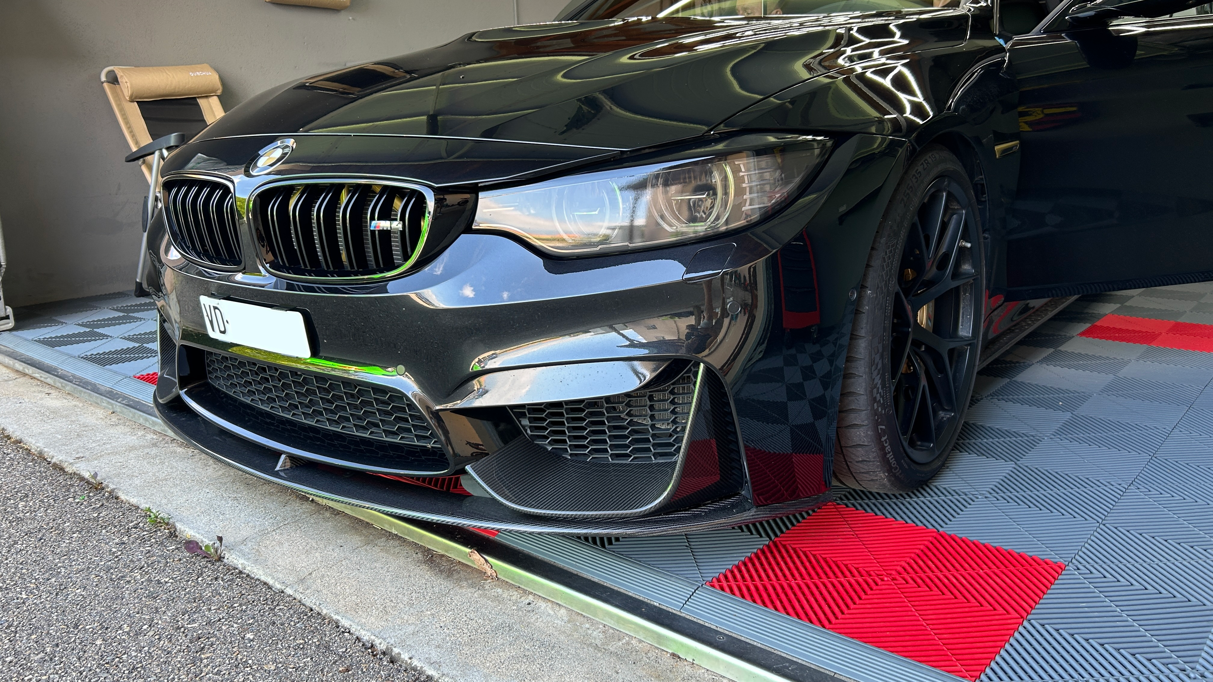CT CARBON FRONT LIP BMW M3/M4 F8X (3 PCS) - MP STYLE | SWISS HOMOLOGATED