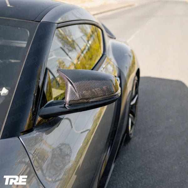 TRE CARBON MIRROR COVERS BMW F4X & SUPRA MK5 - M STYLE | SWISS HOMOLOGATED