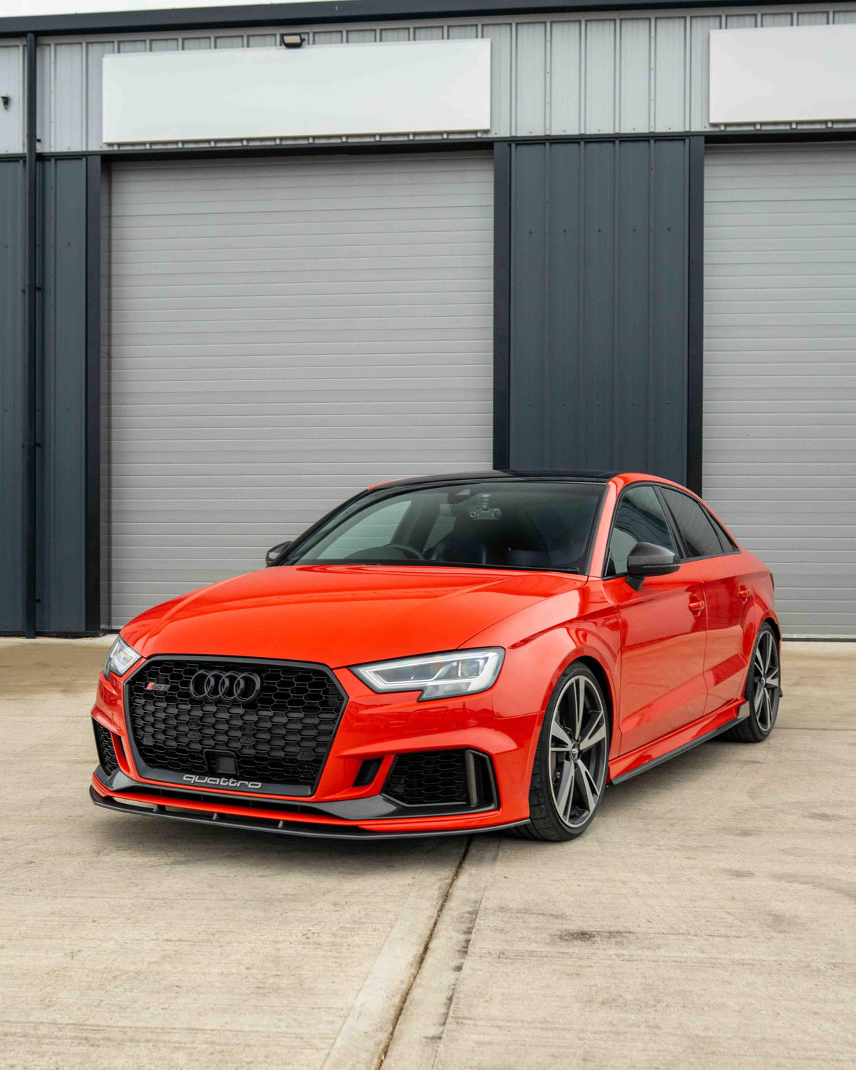 CT CARBON AUDI RS3 8V - PACK FRONT LIP + BUMPER TRIM