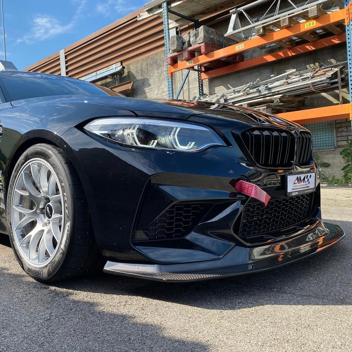 AM CARBON FRONT LIP BMW M2 COMPETITION - GT4 | SWISS HO