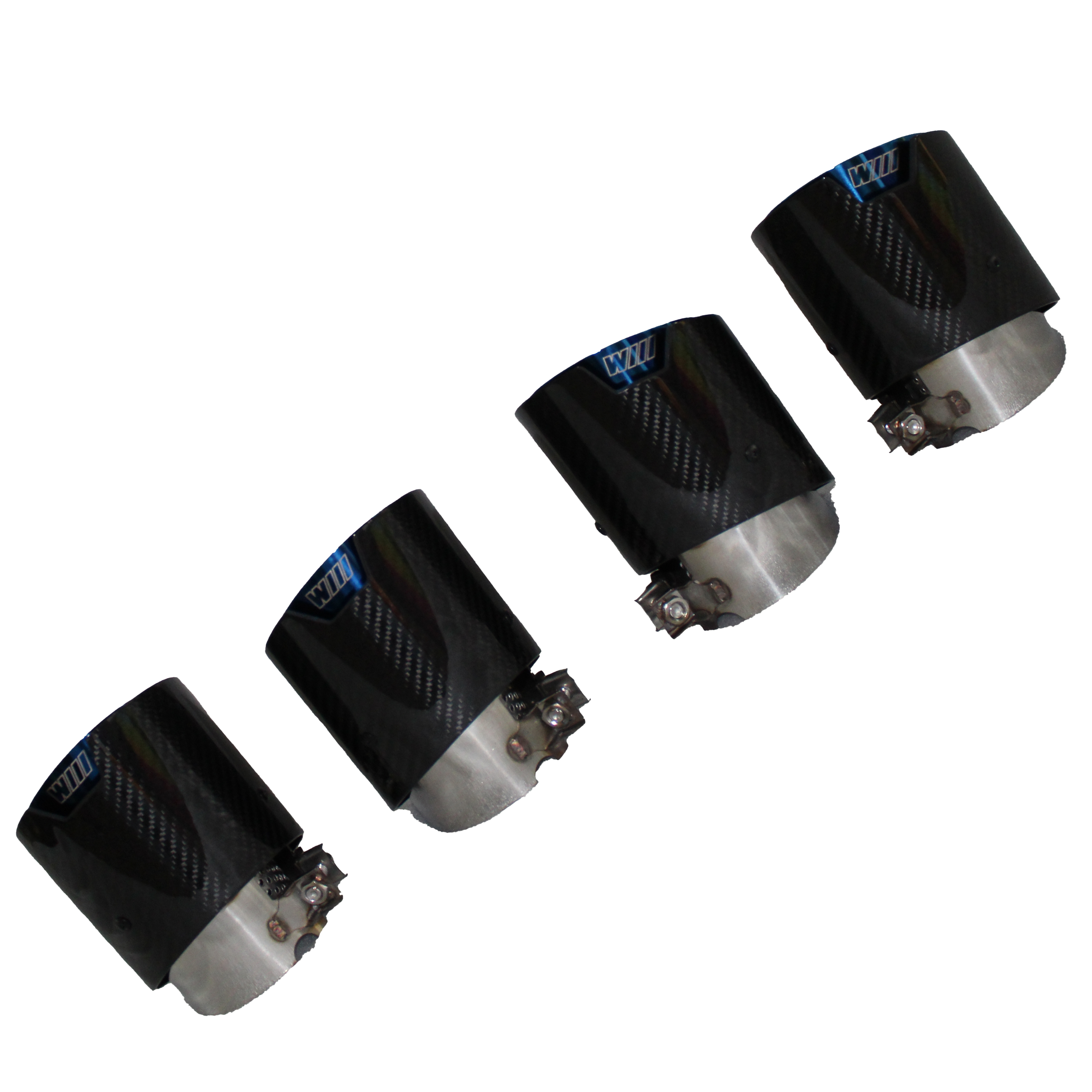 BURN ENDS EXHAUST TIPS - STAINLESS STEEL/CARBON BMW G8X/G87 | SWISS HOMOLOGATED