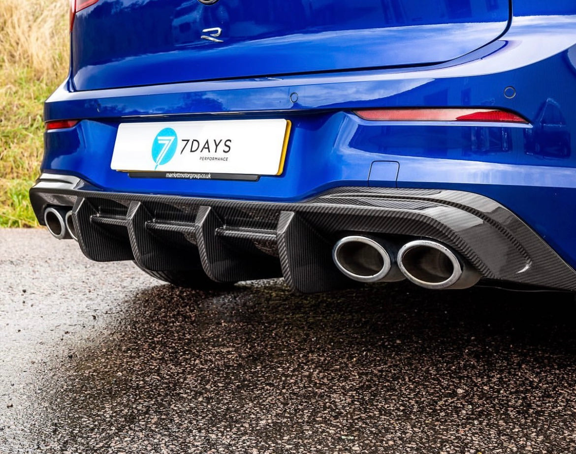 CT CARBON DIFFUSER VW GOLF MK8 R - CT DESIGN | SWISS HOMOLOGATED