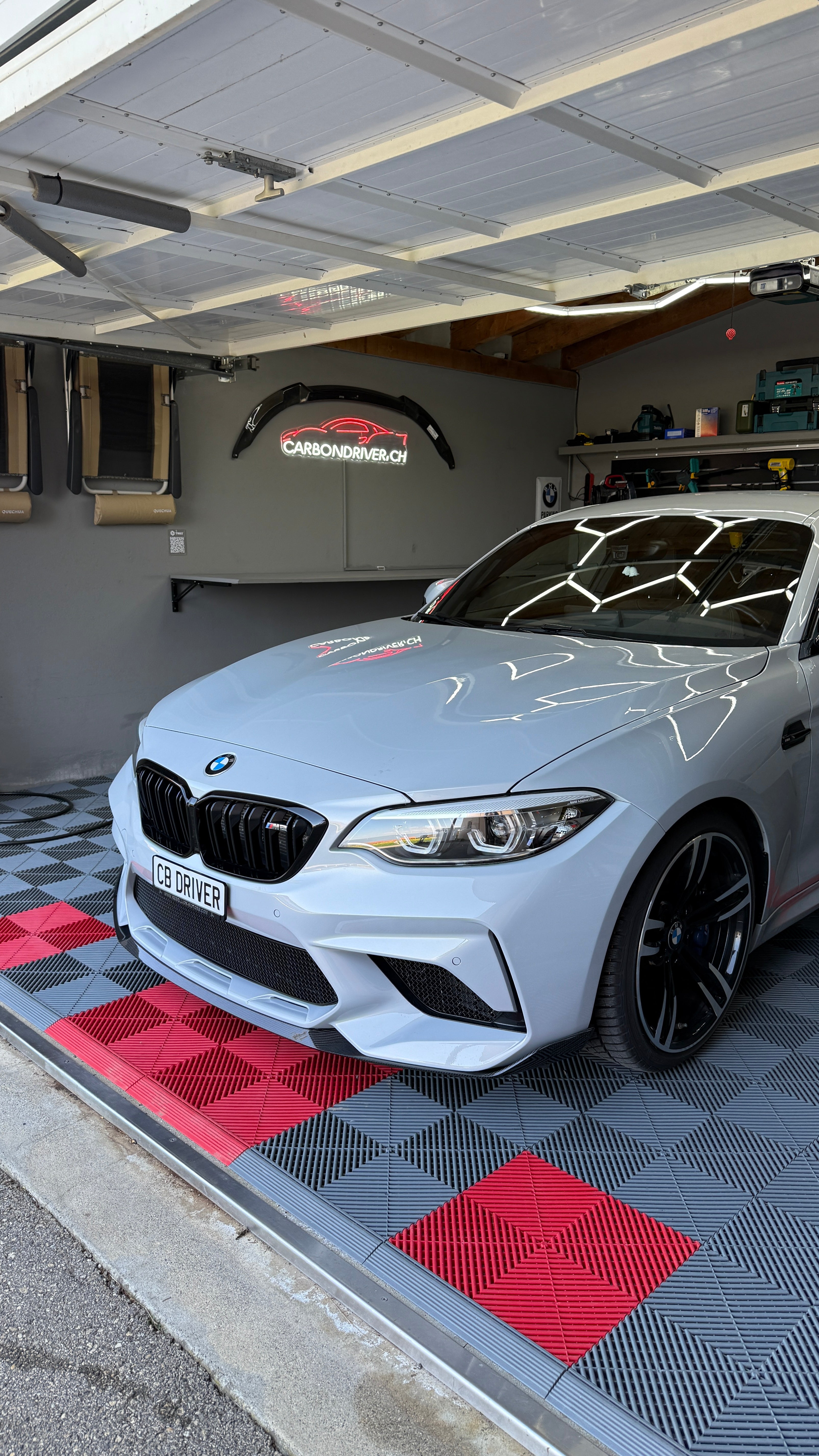 CT CARBON FRONT LIP BMW F87 M2C - MP STYLE | SWISS HOMOLOGATED