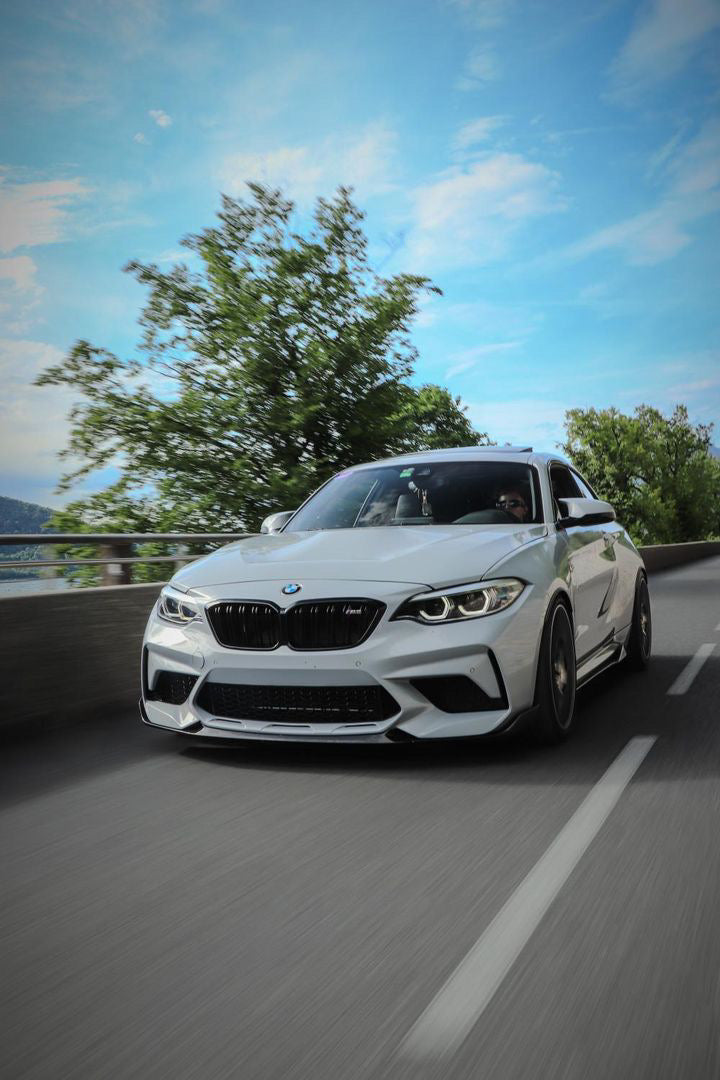 CT CARBON FRONT LIP BMW F87 M2C - MP STYLE | SWISS HOMOLOGATED