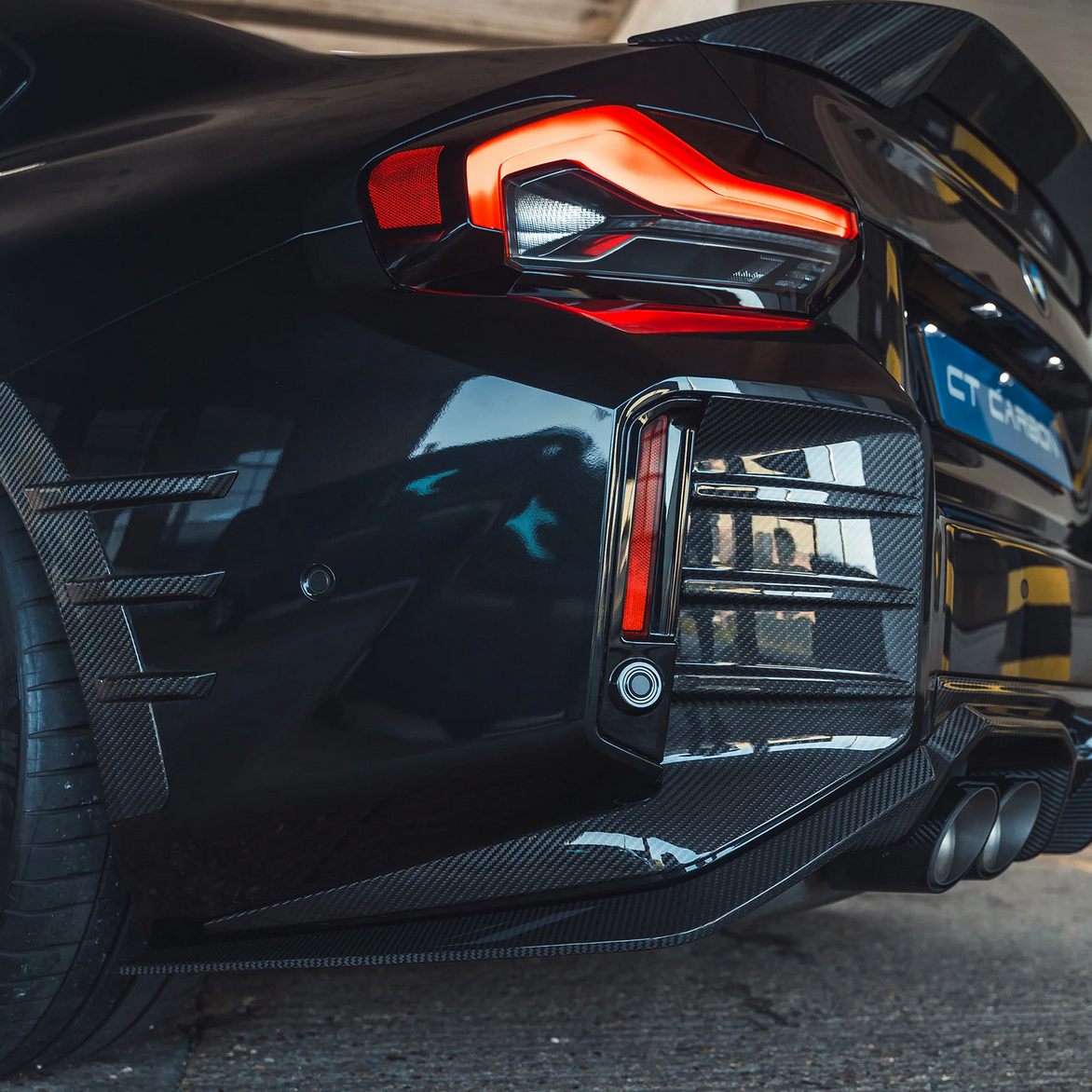 CT CARBON REAR BUMPER TRIM BMW M2 G87 | SWISS HOMOLOGATED