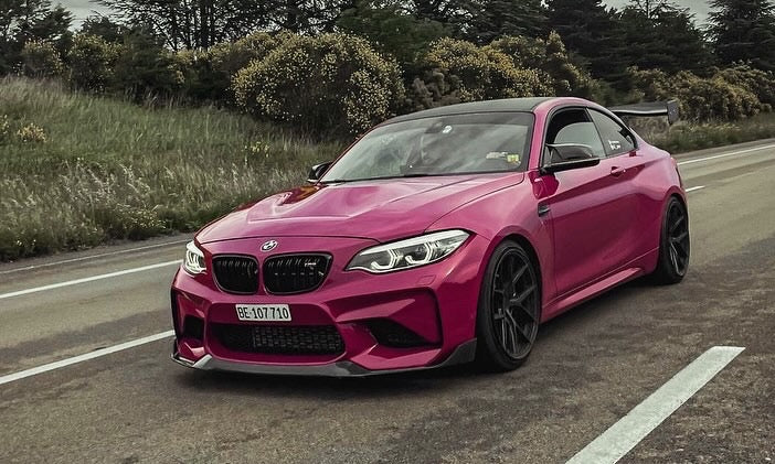 CT CARBON FRONT LIP BMW M2 F87 N55 - CS STYLE | SWISS HOMOLOGATED