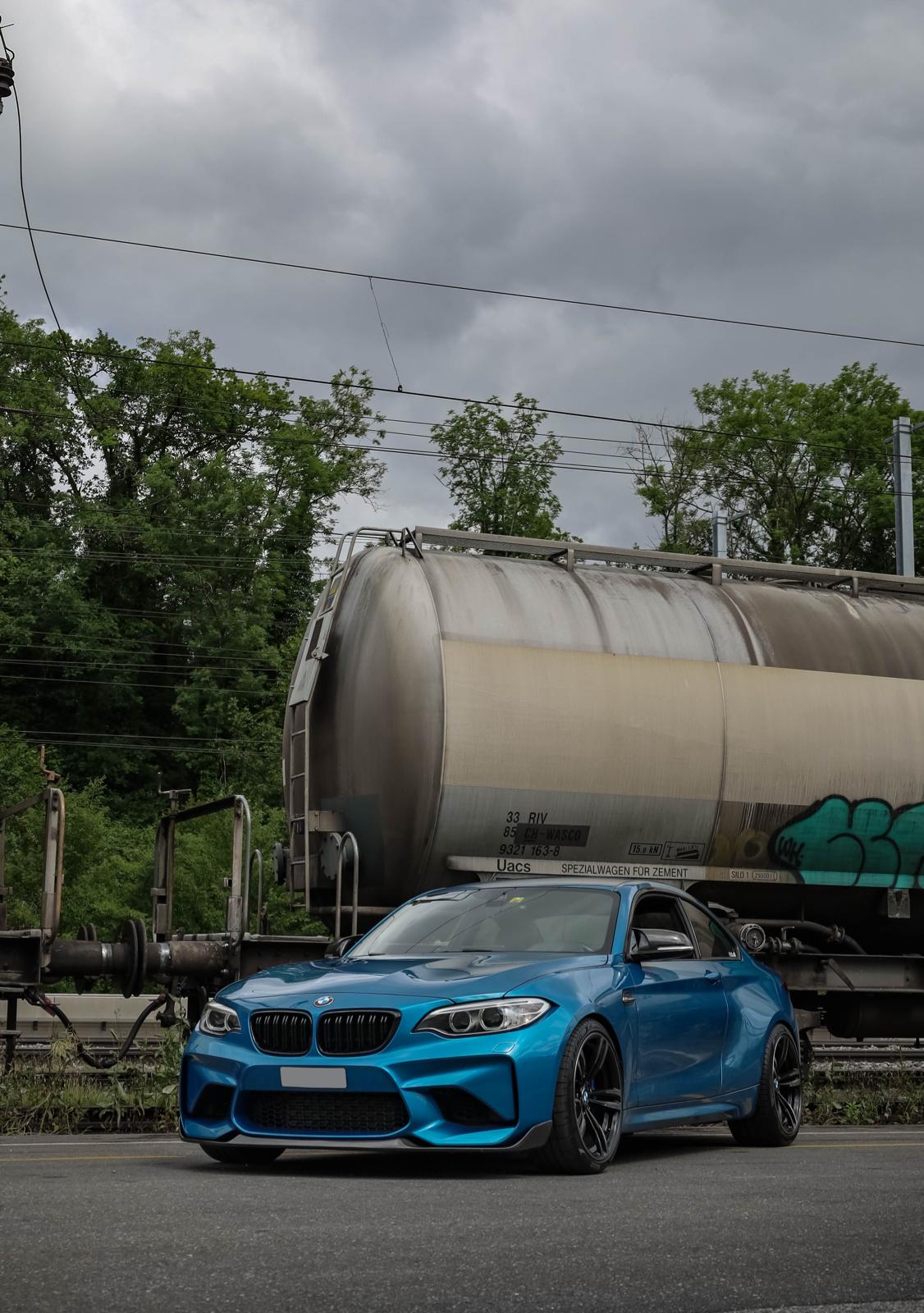 CT CARBON FRONT LIP BMW M2 F87 N55 - MP STYLE | SWISS HOMOLOGATED