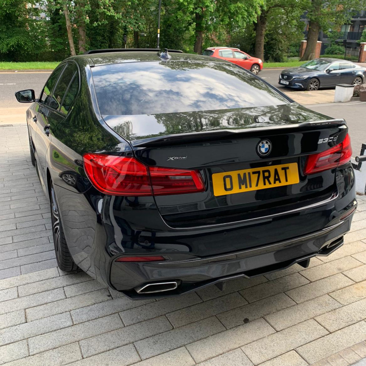 CT CARBON BMW G30/G31 5 SERIES 2017-2023 CARBON FIBRE DIFFUSER - V1 | SWISS HOMOLOGATED