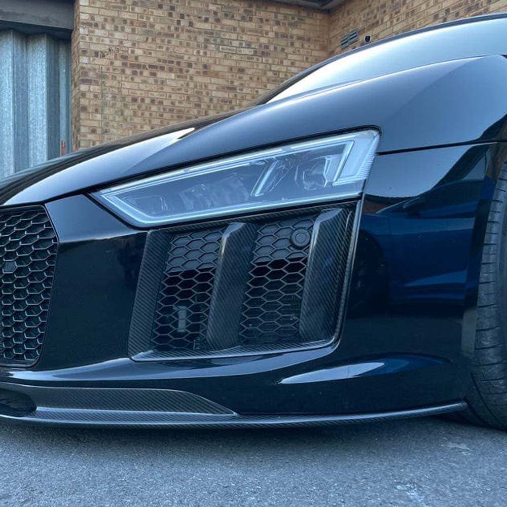 CT CARBON AUDI R8 V10 GEN 2 CARBON FIBRE SIDE GRILLES | SWISS HOMOLOGATED