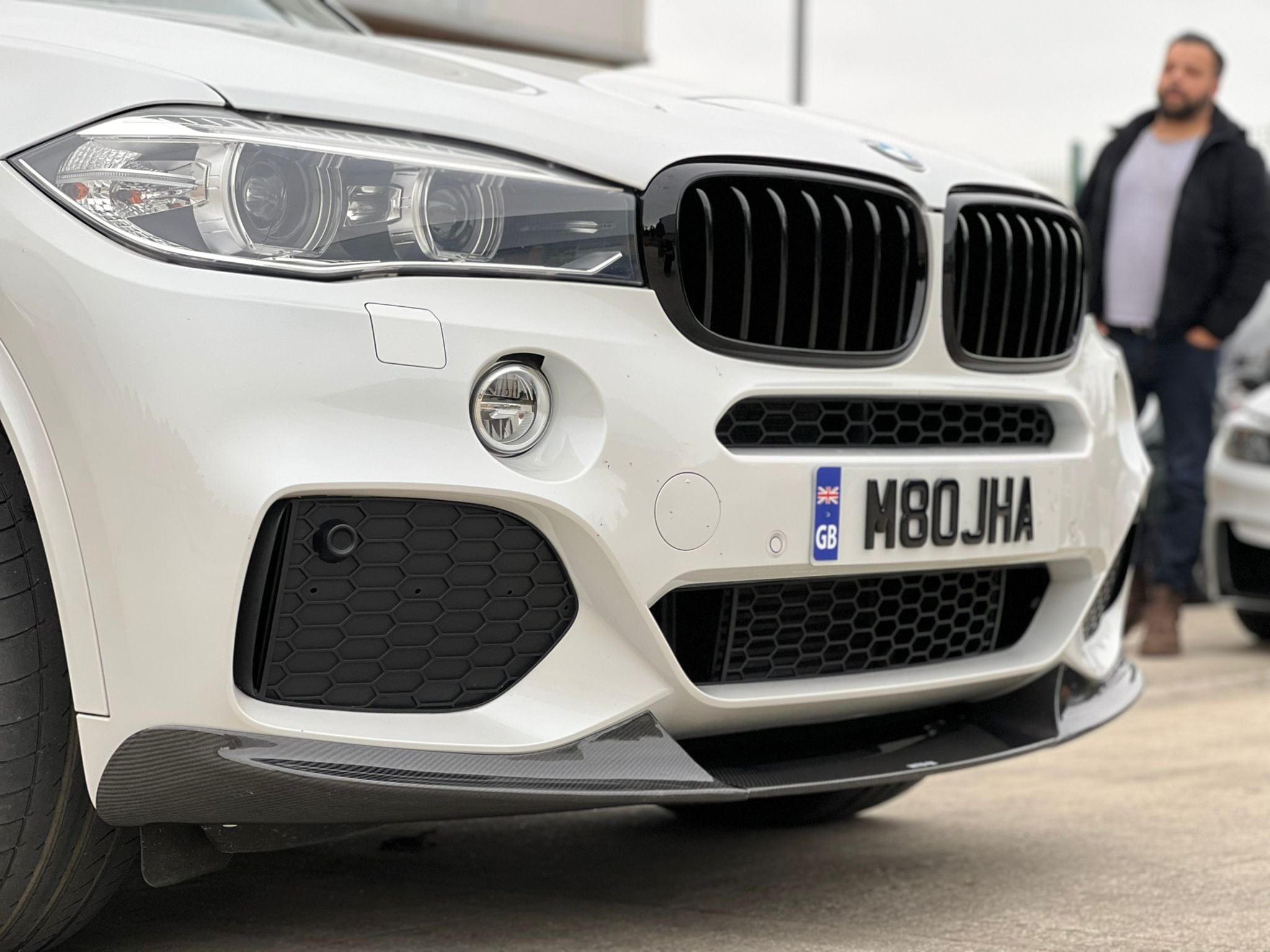 BMW F15 X5 2013-2018 PRE LCI CARBON FIBRE SPLITTER - MP STYLE - 2