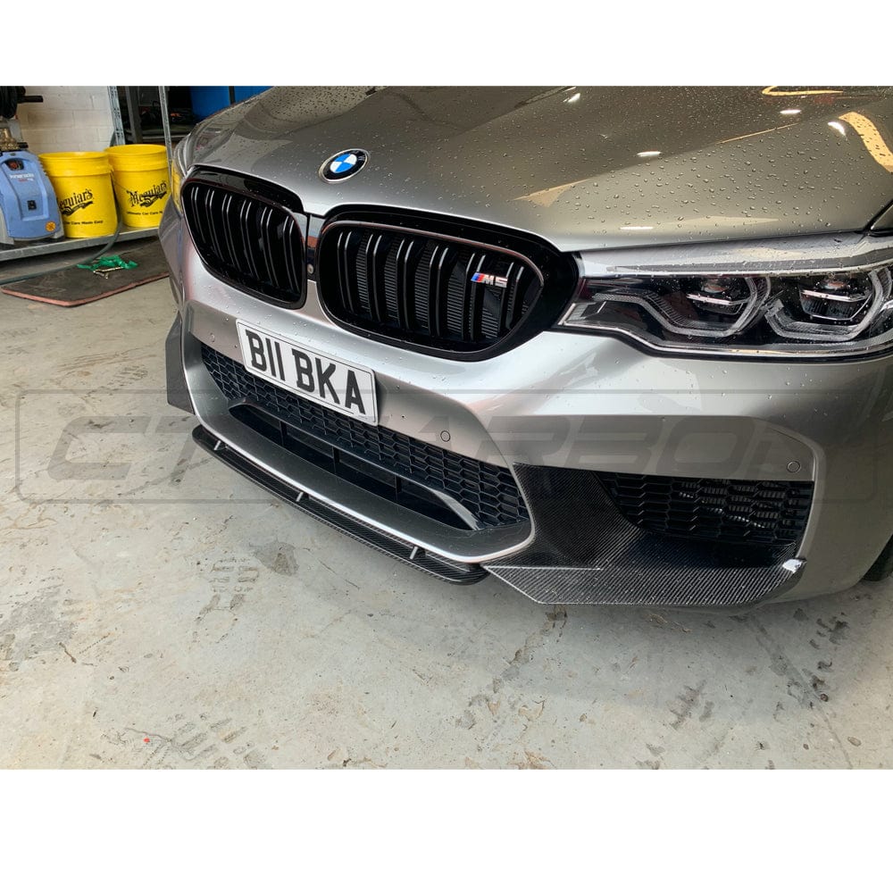 CT CARBON BMW F90 M5 2017+ CARBON FIBRE MIDDLE SPLITTER - V6 | HOMOLOGATION IN PROCESS
