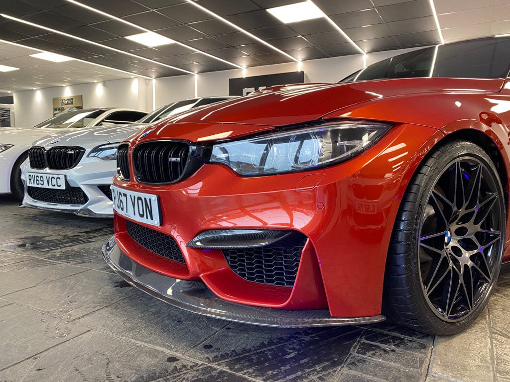 CT CARBON BMW M3/M4 F80/F82/F83 CARBON FIBRE SPLITTER - V7 - CT DESIGN | HOMOLOGATION IN PROCESS