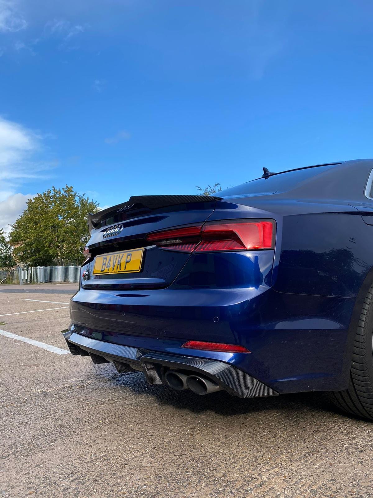 CT CARBON AUDI A5/S5 B9 COUPE 2017-2021 CARBON FIBRE SPOILER - V1 | SWISS HOMOLOGATED
