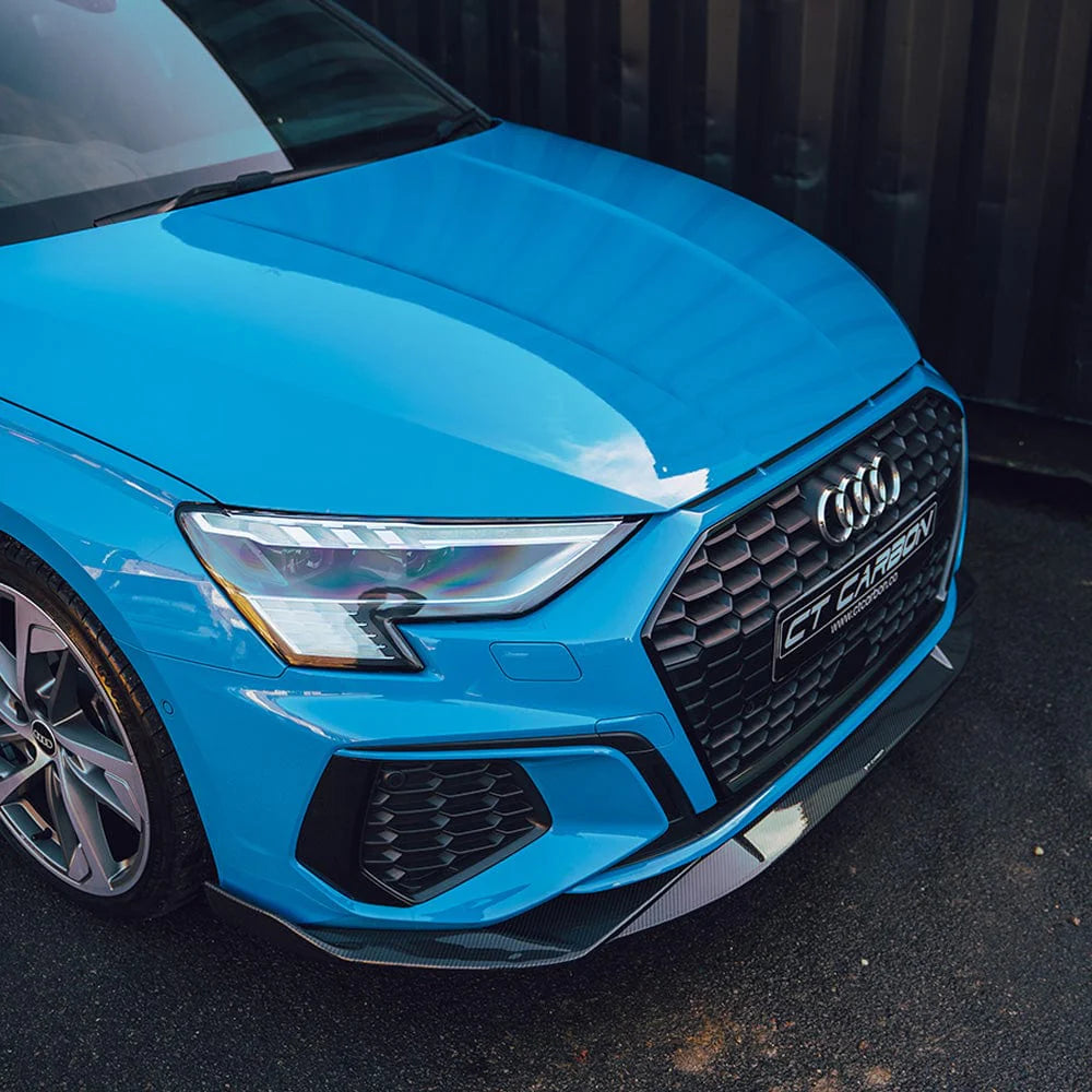 CT CARBON FRONT LIP AUDI A3/S3 8Y - CT DESIGN | PRE-HOMOLOGATION OFFER