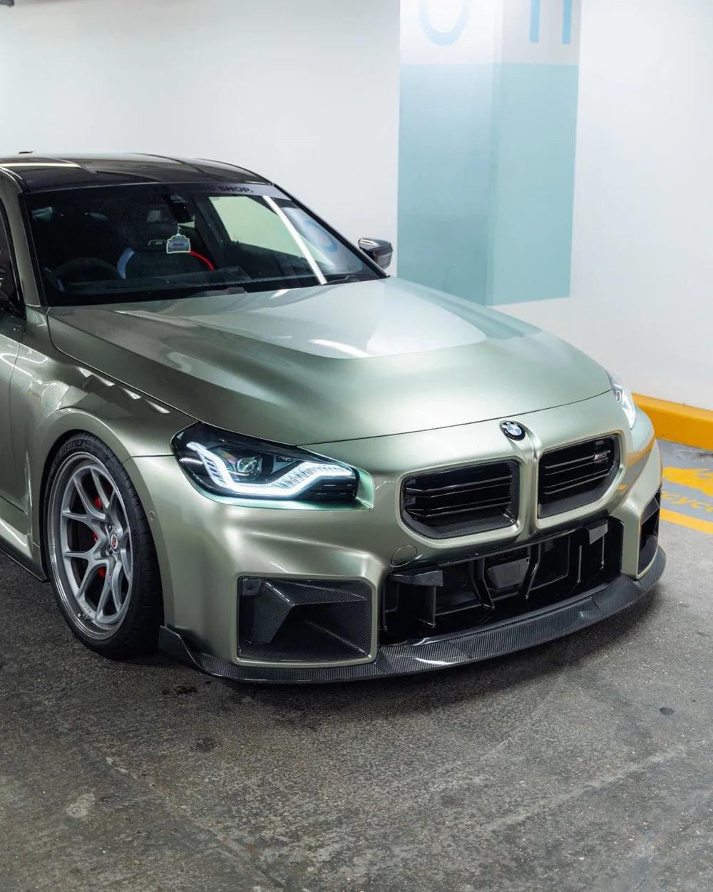 TRE CARBON FRONT GRILLS BMW M2 G87 - TR87 STYLE | SWISS HOMOLOGATED