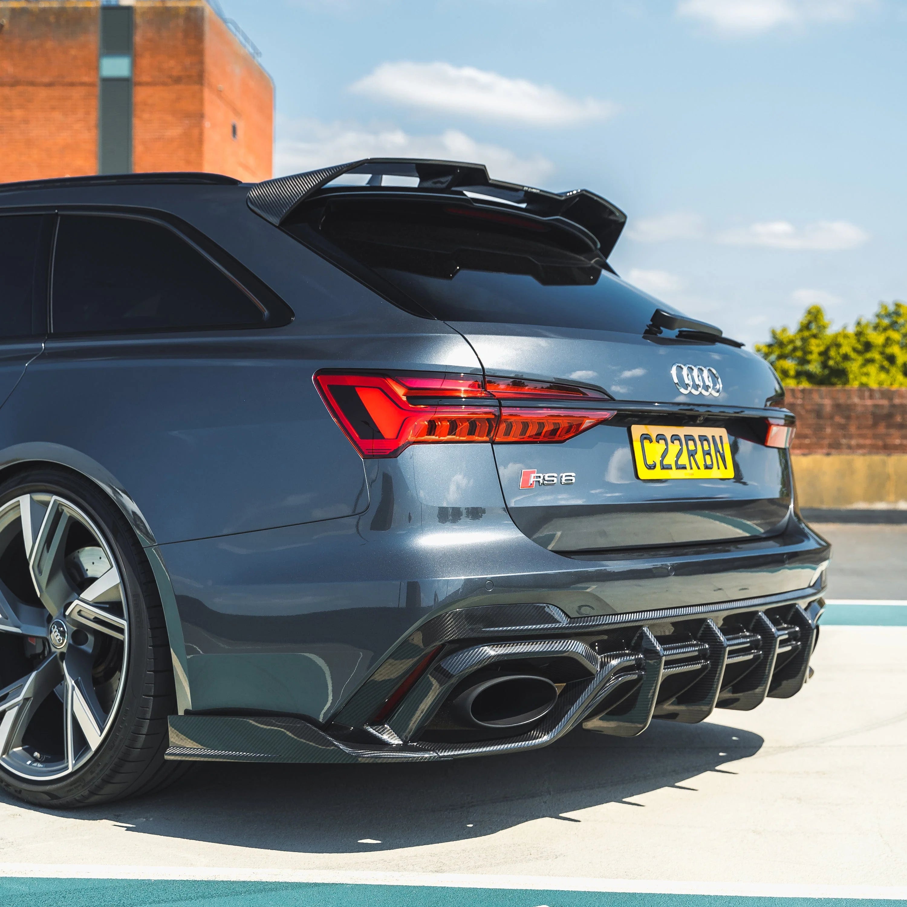 CT CARBON 3PCS DIFFUSER AUDI RS6 C8 - CT DESIGN | SWISS HOMOLOGATED