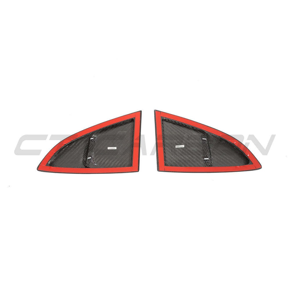 CT CARBON PORSCHE 718 2016+ CAYMAN CARBON FIBRE REAR WINDOW COVER | SWISS HOMOLOGATED