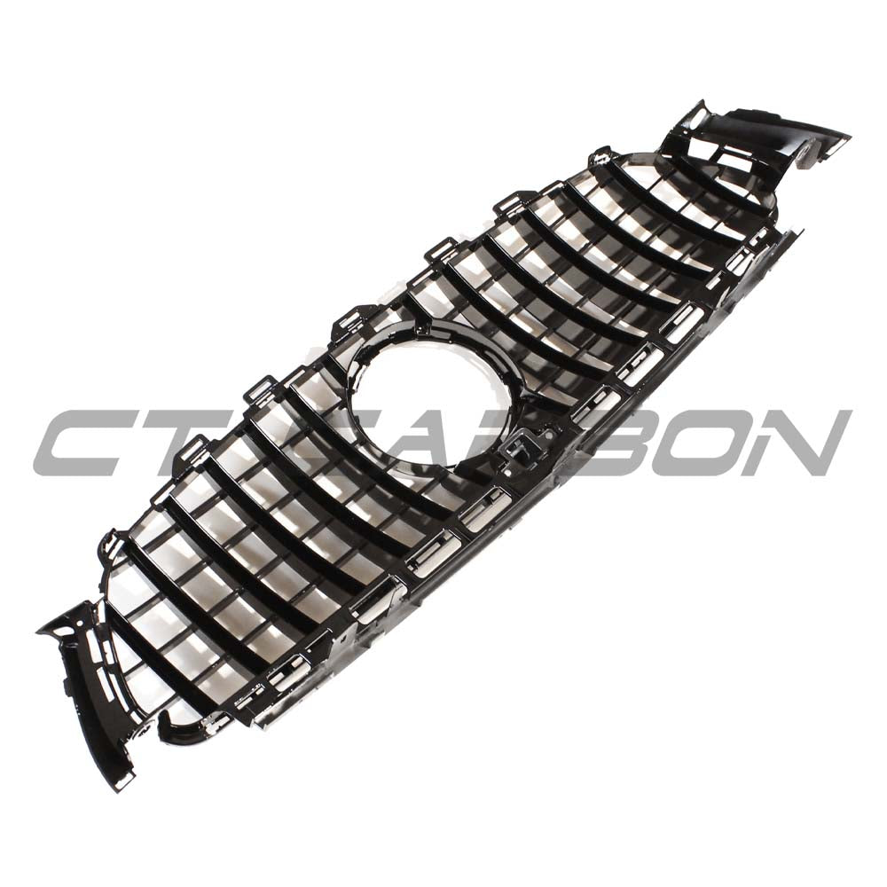 CT CARBON MERCEDES W213 & C238 2017-2020 E-CLASS GLOSS BLACK PANAMERICA GRILLE | HOMOLOGATION IN PROCESS