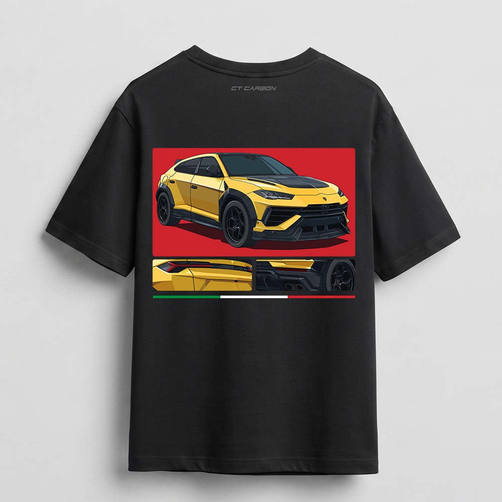 CT CARBON LAMBORGHINI URUS PERFORMANTE GRAPHIC T-SHIRT - BLACK