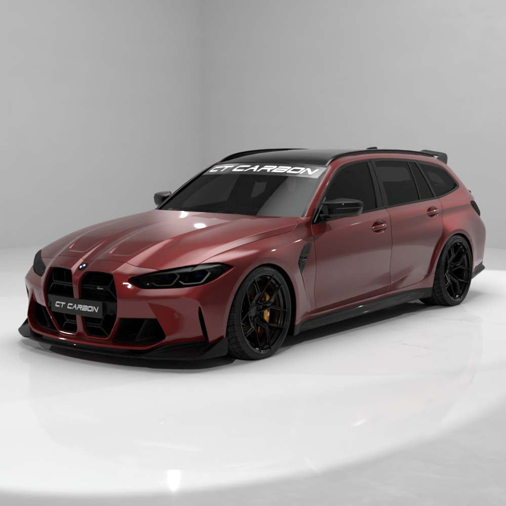 CT CARBON BMW G81 M3 & G21 3 SERIES TOURING 2018+ CARBON FIBRE ROOF SPOILER - V4 - CT DESIGN | SWISS HOMOLOGATED