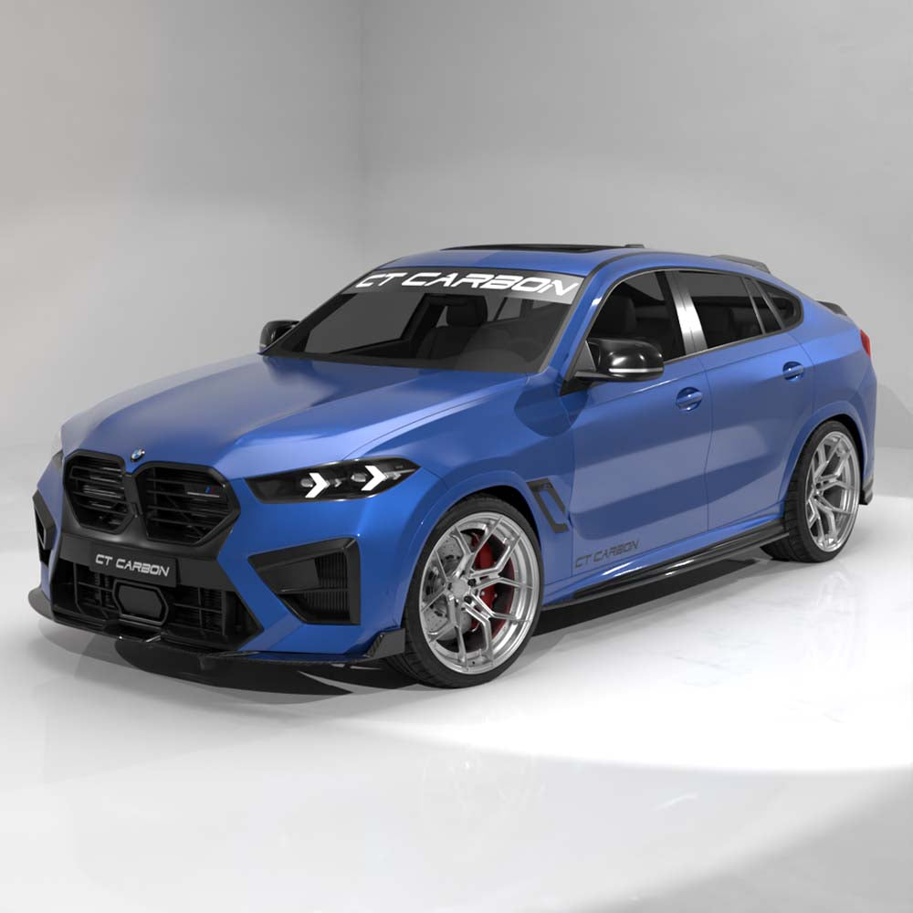 CT CARBON BMW F95/F96 X5M/X6M 2020+ CARBON FIBRE SIDE SKIRTS - CT DESIGN | SWISS HOMOLOGATED