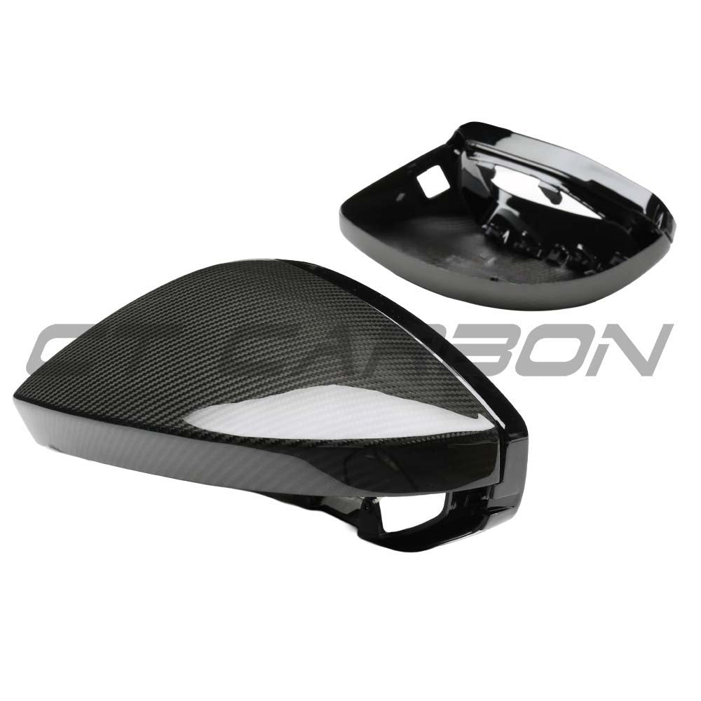CT CARBON AUDI A6/S6/RS6 C8 2015-2025 CARBON FIBRE MIRRORS WITH LANE ASSIST - LHD | SWISS HOMOLOGATED