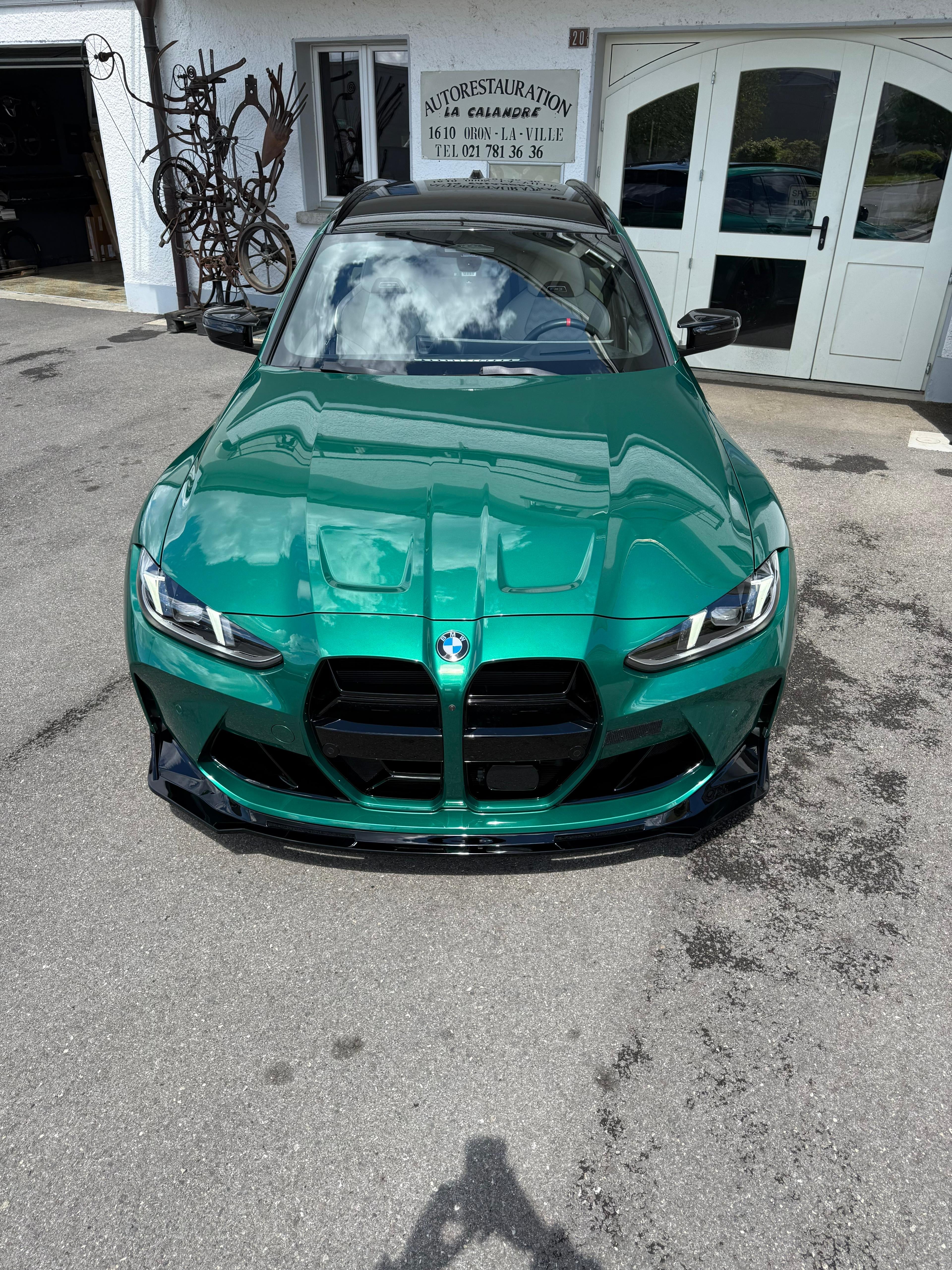 EMP BLACK PLASTIC FRONT LIP BMW M3/M4 G8X - VS STYLE | SWISS HOMOLOGATED