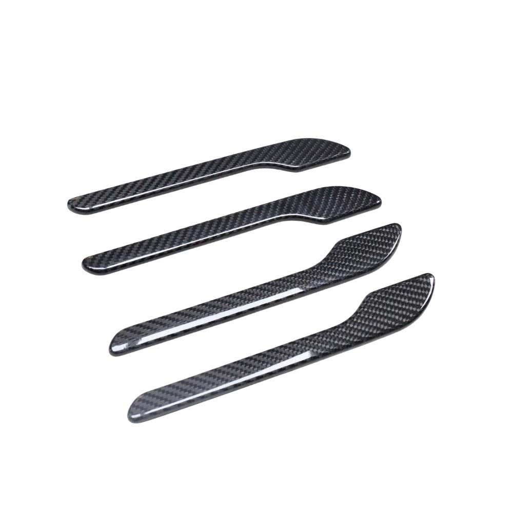 CT CARBON TESLA MODEL Y 2025+ FACELIFT DRY CARBON FIBRE DOOR HANDLE COVER | SWISS HOMOLOGATED