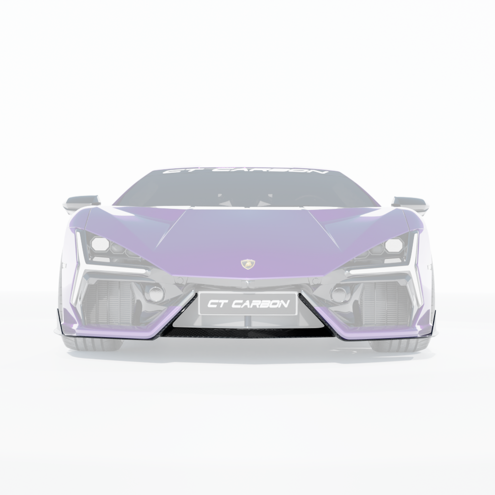 CT CARBON LAMBORGHINI REVUELTO MATTE CARBON FIBRE FRONT SPLITTER - CT DESIGN | HOMOLOGATION IN PROCESS
