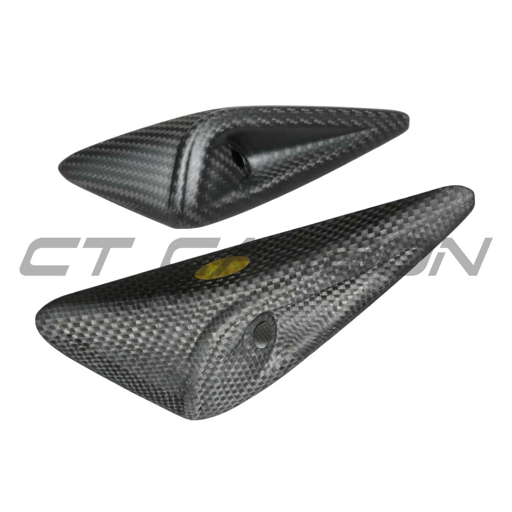 CT CARBON TESLA MODEL Y 2025+ FACELIFT DRY CARBON FIBRE MATTE SIDE CAMERA COVER - V1 | SWISS HOMOLOGATED