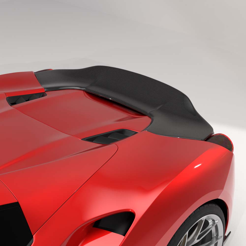 CT CARBON FERRARI 488 SPIDER CARBON FIBRE SPOILER - CT DESIGN | SWISS HOMOLOGATED