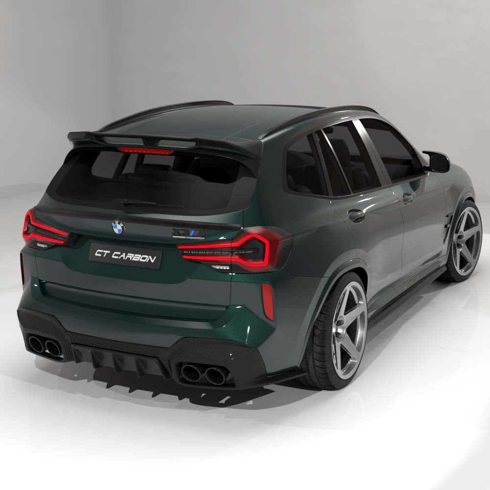 CT CARBON BMW F97 X3M 2021-2024 (LCI) CARBON FIBRE DIFFUSER - CT DESIGN | SWISS HOMOLOGATED