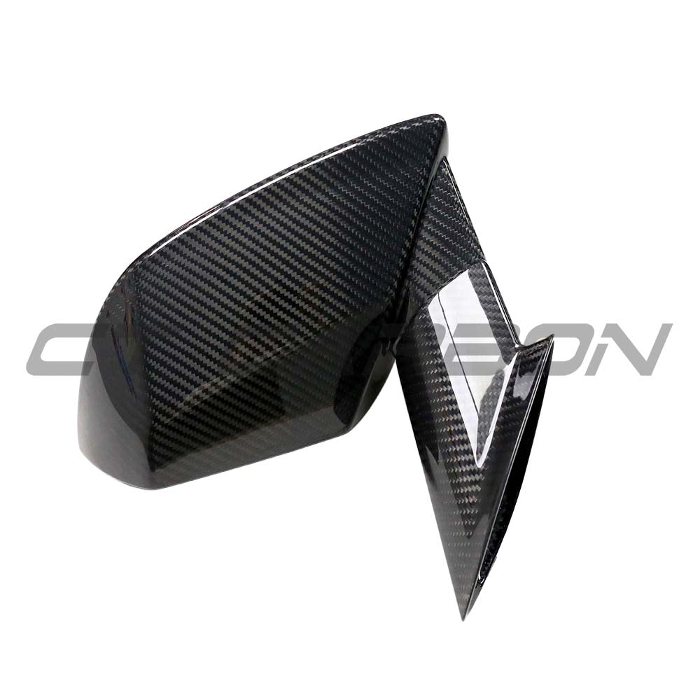 CT CARBON LAMBORGHINI HURACAN 2014-2024 DRY CARBON MIRROR COVER REPLACEMENTS - V1 | SWISS HOMOLOGATED