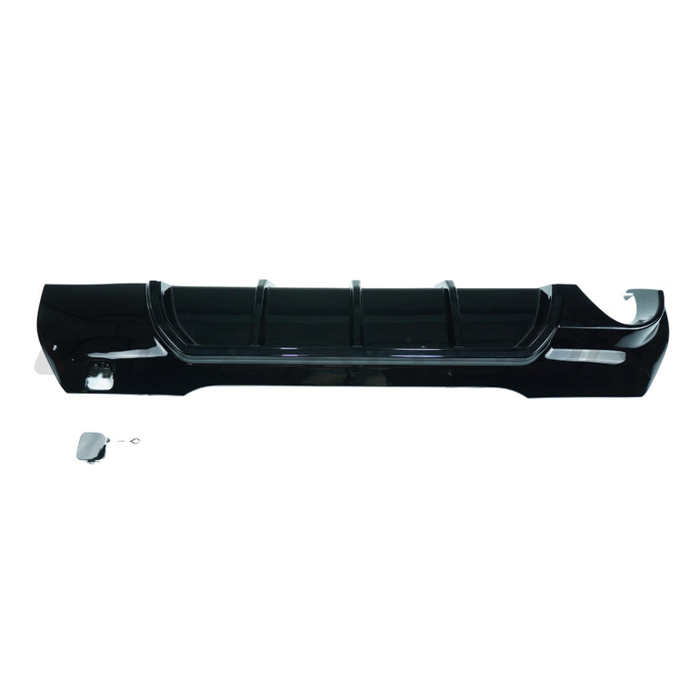 CT CARBON BMW F40 1 SERIES 2019-2024 GLOSS BLACK DIFFUSER - SINGLE EXIT - V2 | SWISS HOMOLOGATED
