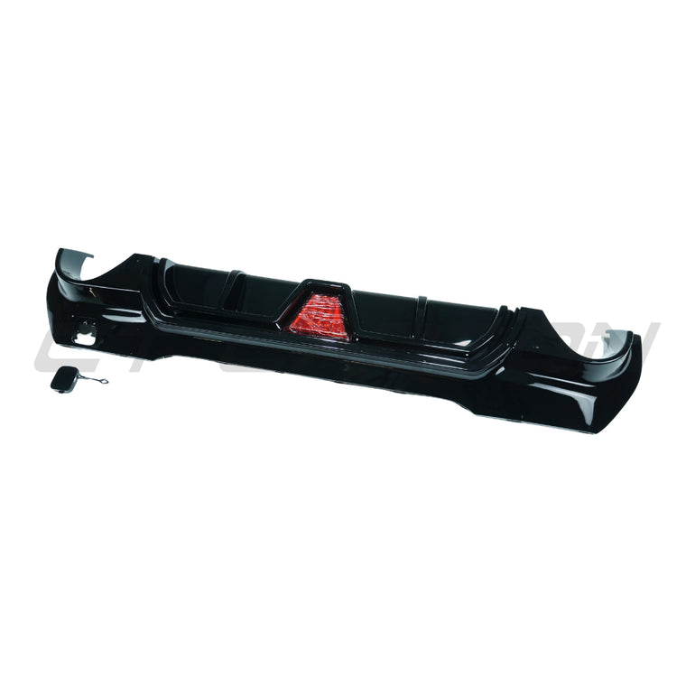 CT CARBON BMW F40 1 SERIES 2019-2024 GLOSS BLACK LED DIFFUSER - DUAL EXIT - V2 | SWISS HOMOLOGATED
