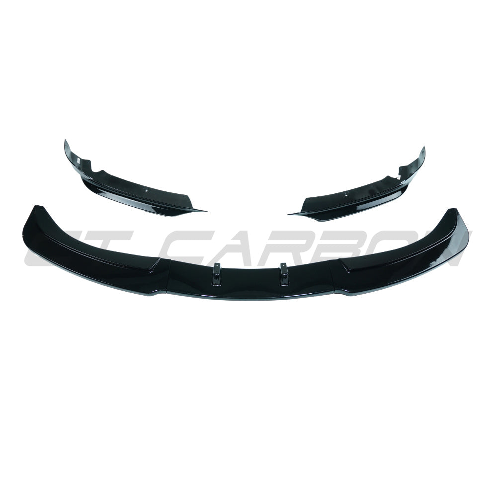 CT CARBON BMW 3 SERIES E90/E91 LCI SE 2008-2012 GLOSS BLACK SPLITTER - V5 | HOMOLOGATION IN PROCESS