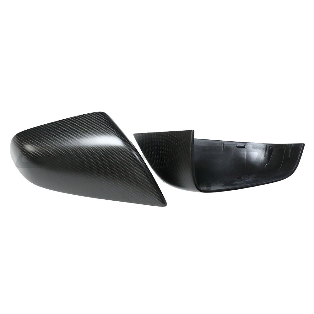 CT CARBON TESLA MODEL S 2012-2020 MATTE CARBON FIBRE MIRRORS | SWISS HOMOLOGATED