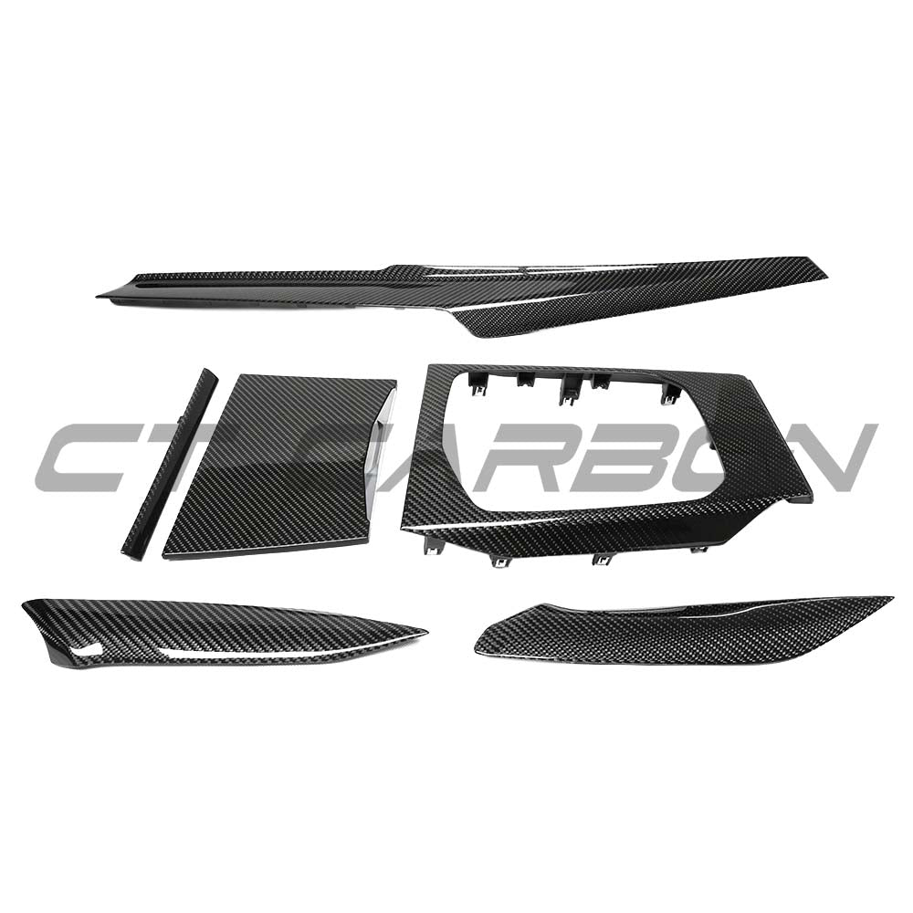 CT CARBON BMW GXX 2022-2024 CARBON FIBRE CENTER CONSOLE TRIM - LHD | NO HOMOLOGATION