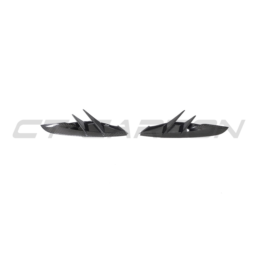 CT CARBON TOYOTA SUPRA 2019+ A90 CARBON FIBRE FRONT BUMPER VENT TRIM | SWISS HOMOLOGATED