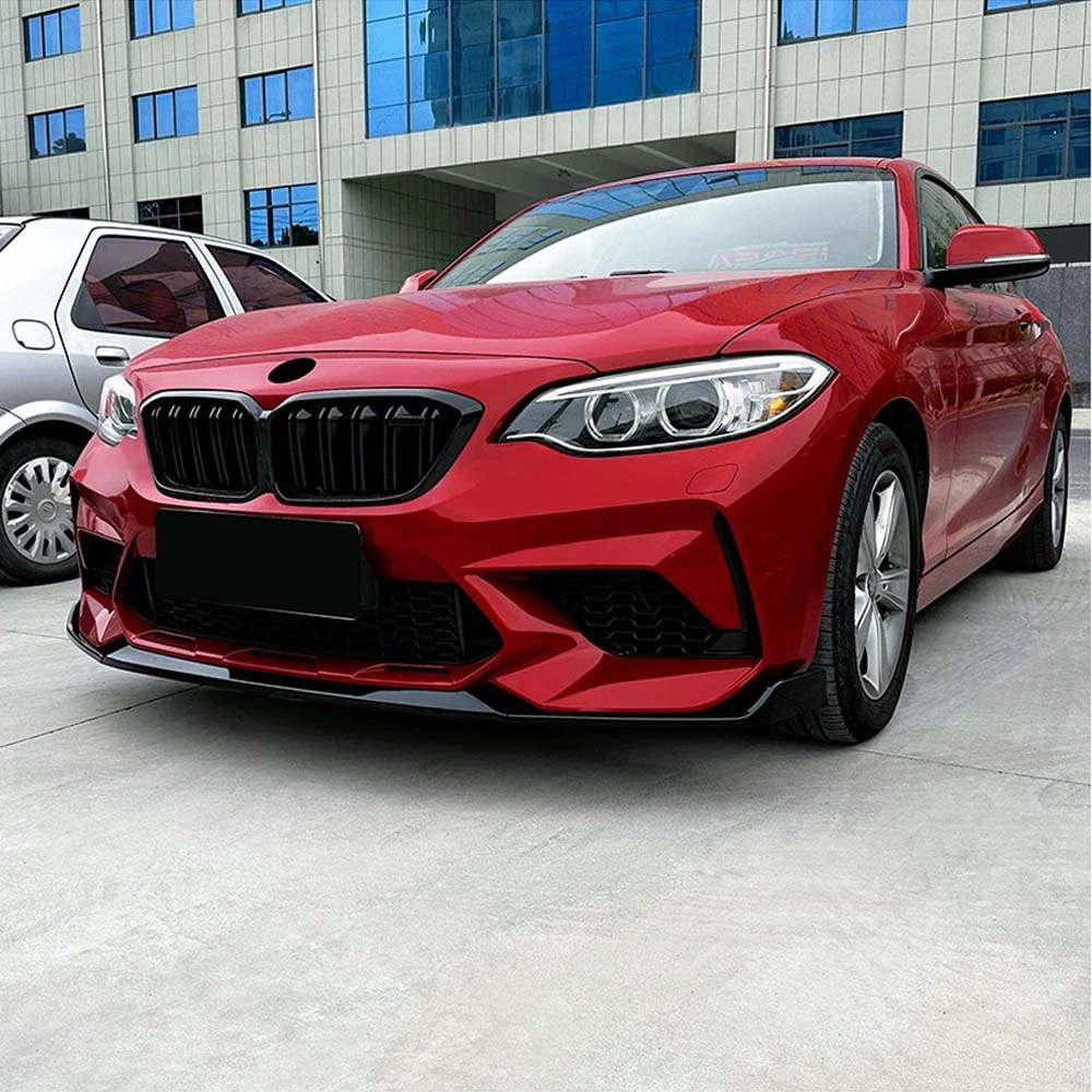 CT CARBON BMW F87 M2C 2018-2021 GLOSS BLACK SPLITTER - V2 | HOMOLOGATION IN PROCESS