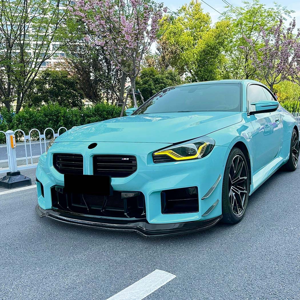 CT CARBON BMW G87 M2 2023+ GLOSS BLACK SPLITTER - V2 | HOMOLOGATION IN PROCESS