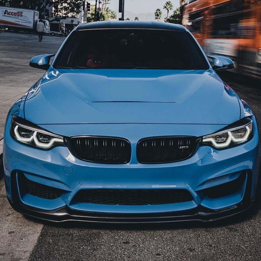 CT CARBON BMW M3/M4 (F80 F82 F83) 2014-2020 GLOSS BLACK SPLITTER - V3 | HOMOLOGATION IN PROCESS
