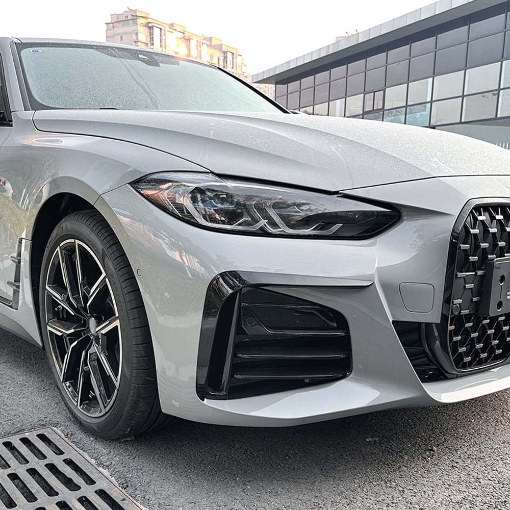 CT CARBON BMW G26 4 SERIES & I4 2020-2024 GLOSS BLACK FRONT BUMPER TRIMS | HOMOLOGATION IN PROCESS
