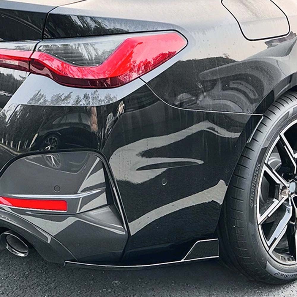 CT CARBON BMW G26 4 SERIES & I4 2020-2024 GLOSS BLACK FRONT BUMPER CORNERS | HOMOLOGATION IN PROCESS
