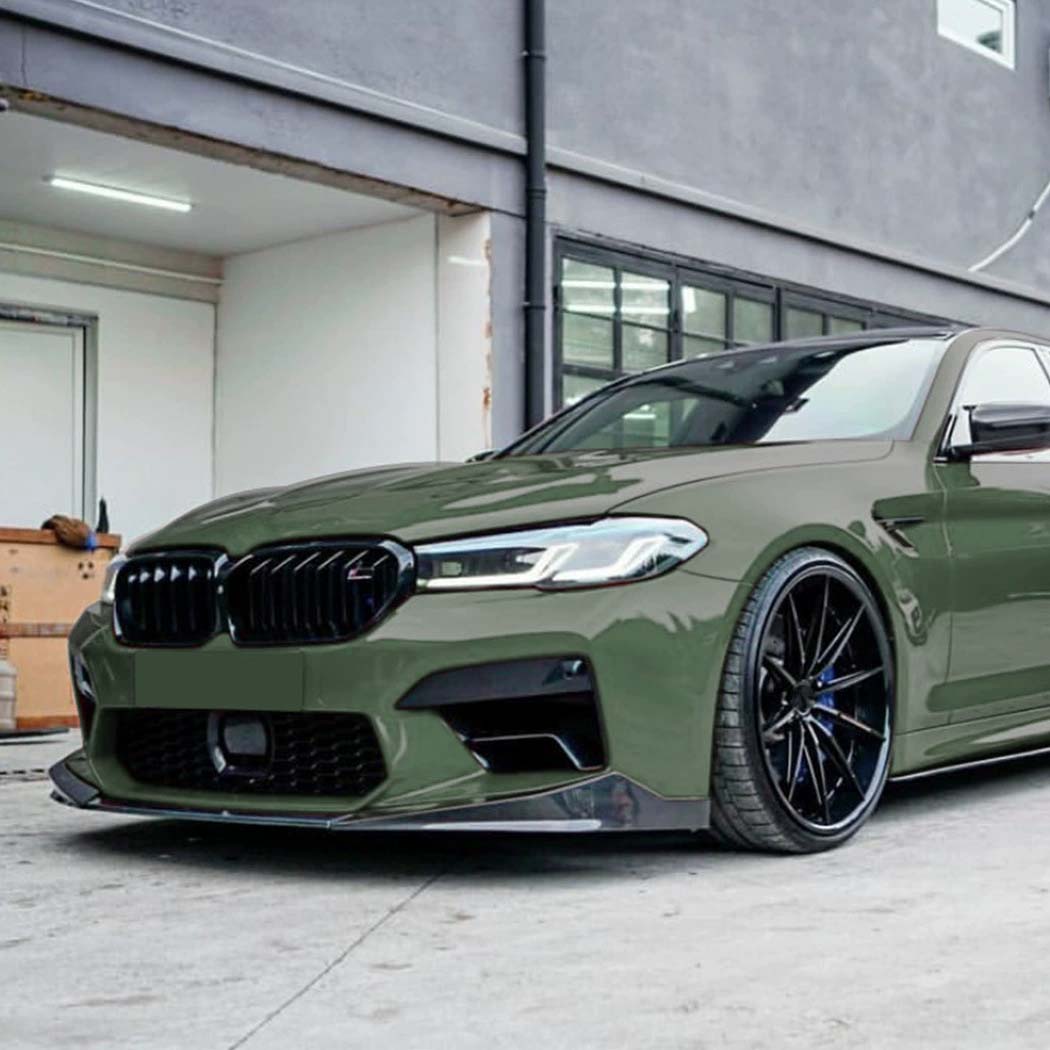 CT CARBON BMW F90 M5 LCI 2021-2023 GLOSS BLACK SPLITTER | HOMOLOGATION IN PROCESS