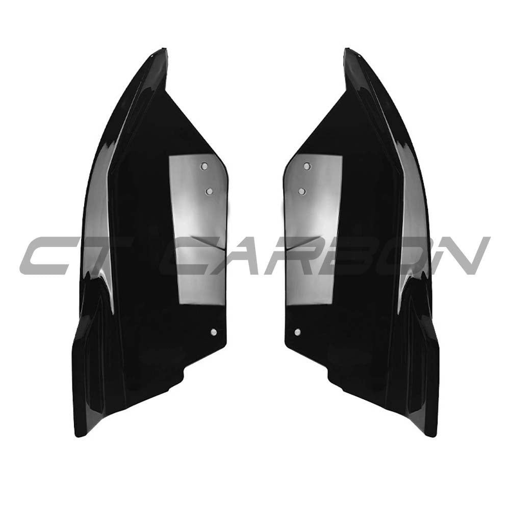 CT CARBON BMW U11 X1/iX1 2022+ GLOSS BLACK REAR BUMPER CORNERS | SWISS HOMOLOGATED