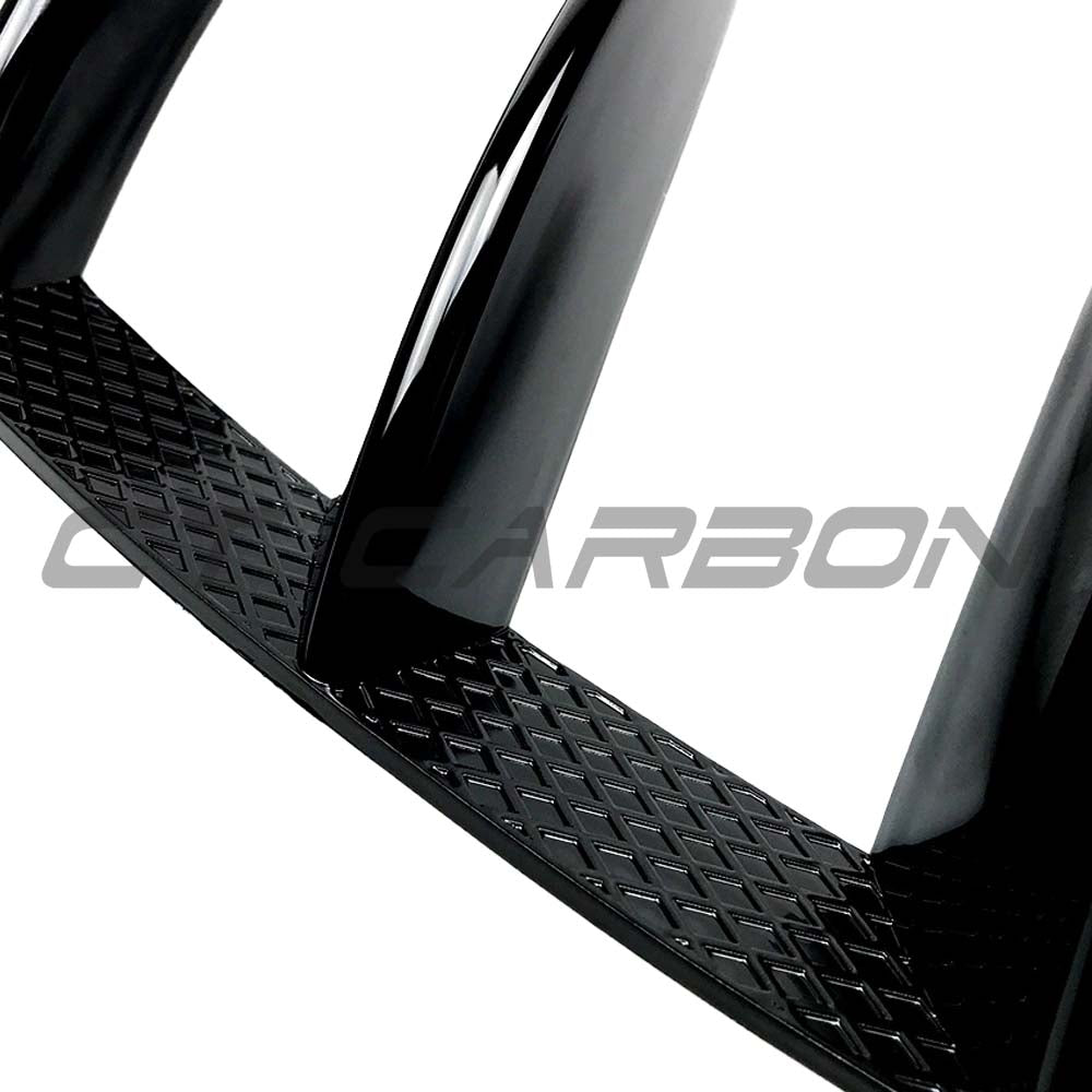 CT CARBON MERCEDES A-CLASS W176 (FACELIFT) 2015-2018 GLOSS BLACK REAR BUMPER TRIMS | SWISS HOMOLOGATED