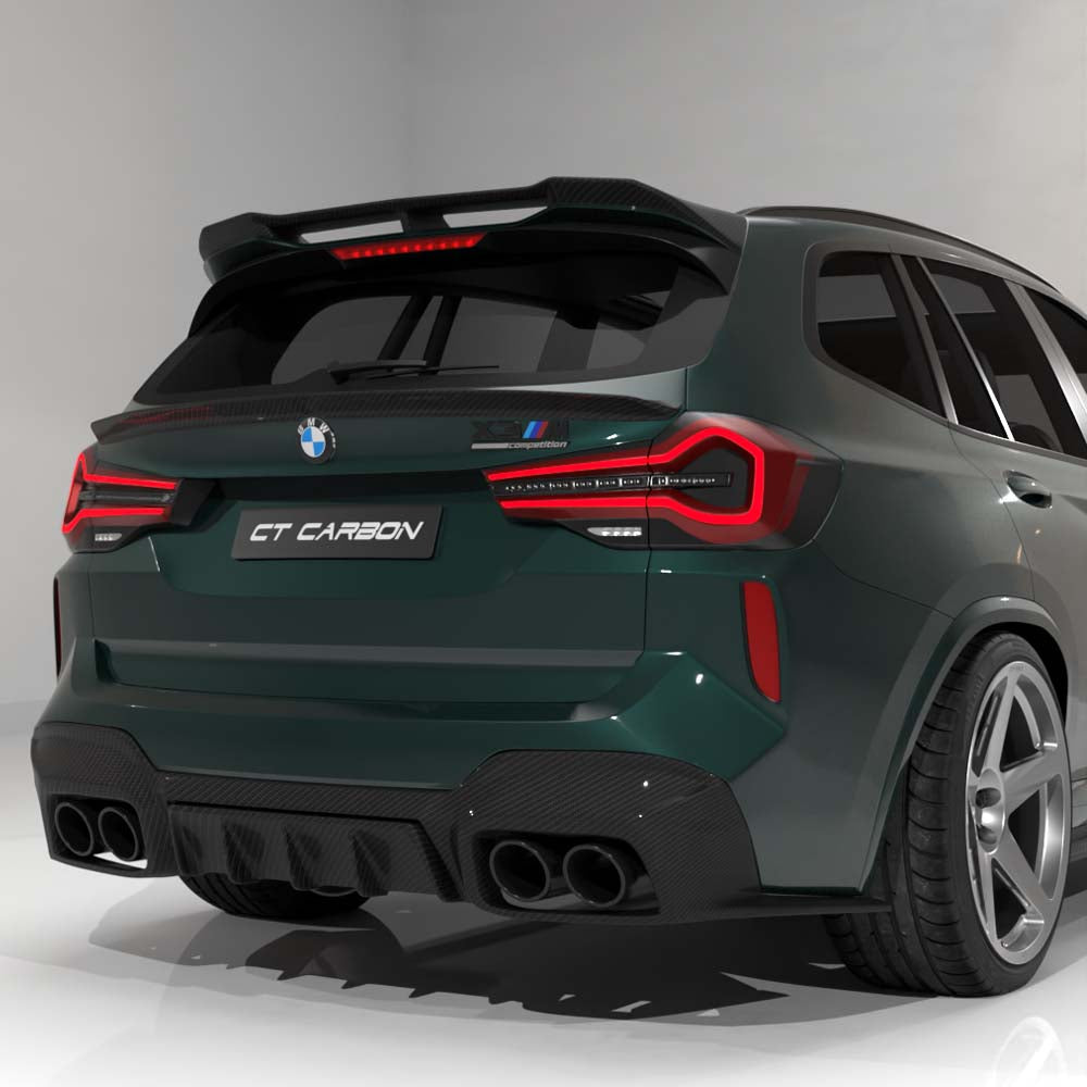 CT CARBON BMW F97 X3M 2021-2024 (LCI) CARBON FIBRE DIFFUSER - CT DESIGN | SWISS HOMOLOGATED